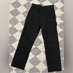 Everlane Straight Leg Crop Pants - Black - Size 6